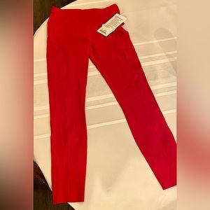 Fast & Free Lululemon leggings, 25” (7/8.) Size 6. Vibrant red.